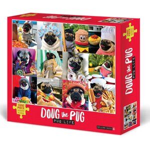 Doug the Pug Jigsaw Puzzle 1000 Piece New Sealed Pug Life